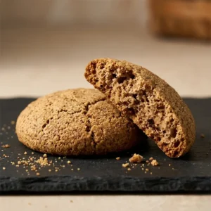 ragi spiced sensation cookies placed on a black stone